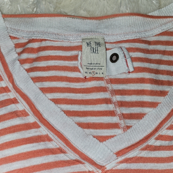 Free People Cross Stitch T-Shirt Sz Sm - Picture 2 of 8